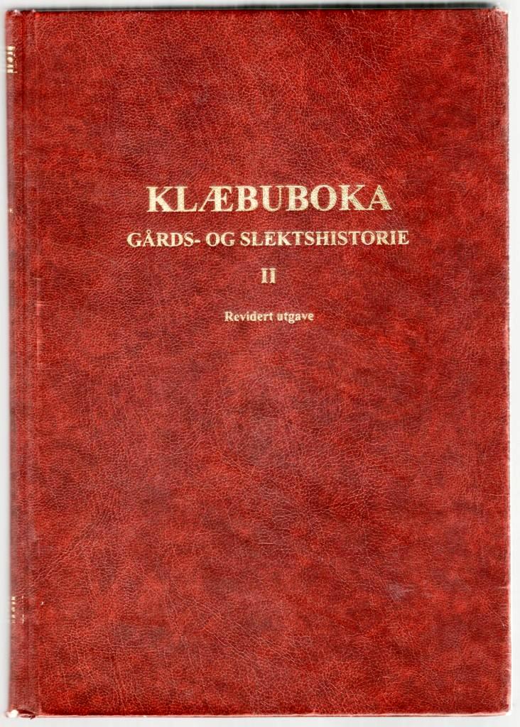 Artikkelbilde til artikkelen Klæbuboka Gårds- og Slektshistorie Bind II