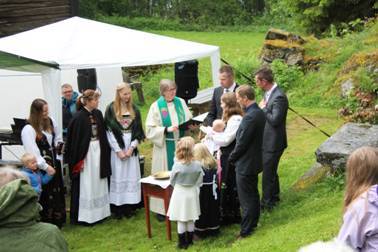 Frilufts-gudstjeneste på Teigen  18. juni 2017  