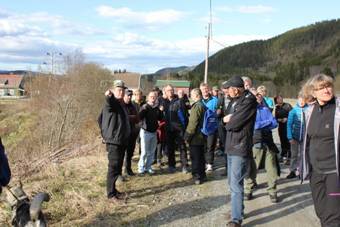 Historisk vandring og markering av krigens slutt 