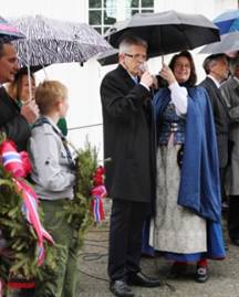 Minnemarkering ved Klæbu kirke - 17 mai 2014